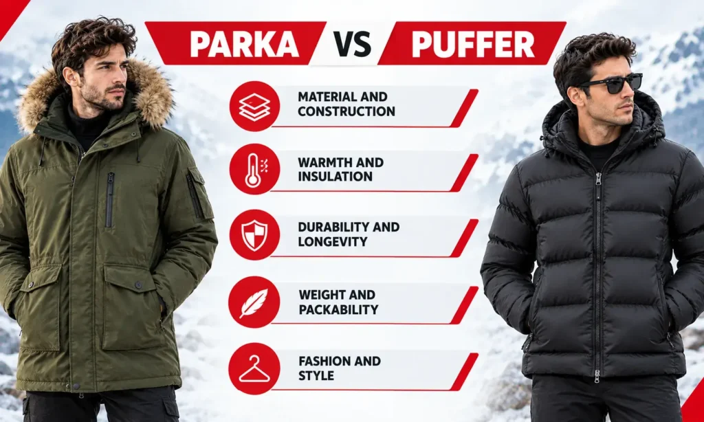 PARKA VS PUFFER KEY DIFFERENCES